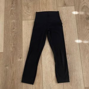 Lululemon Align High Rise Crop 21" black leggings